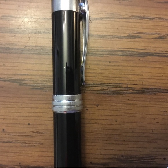 Leeds Black w/Chrome Decoration Vintage Pen - Picture 4 of 11